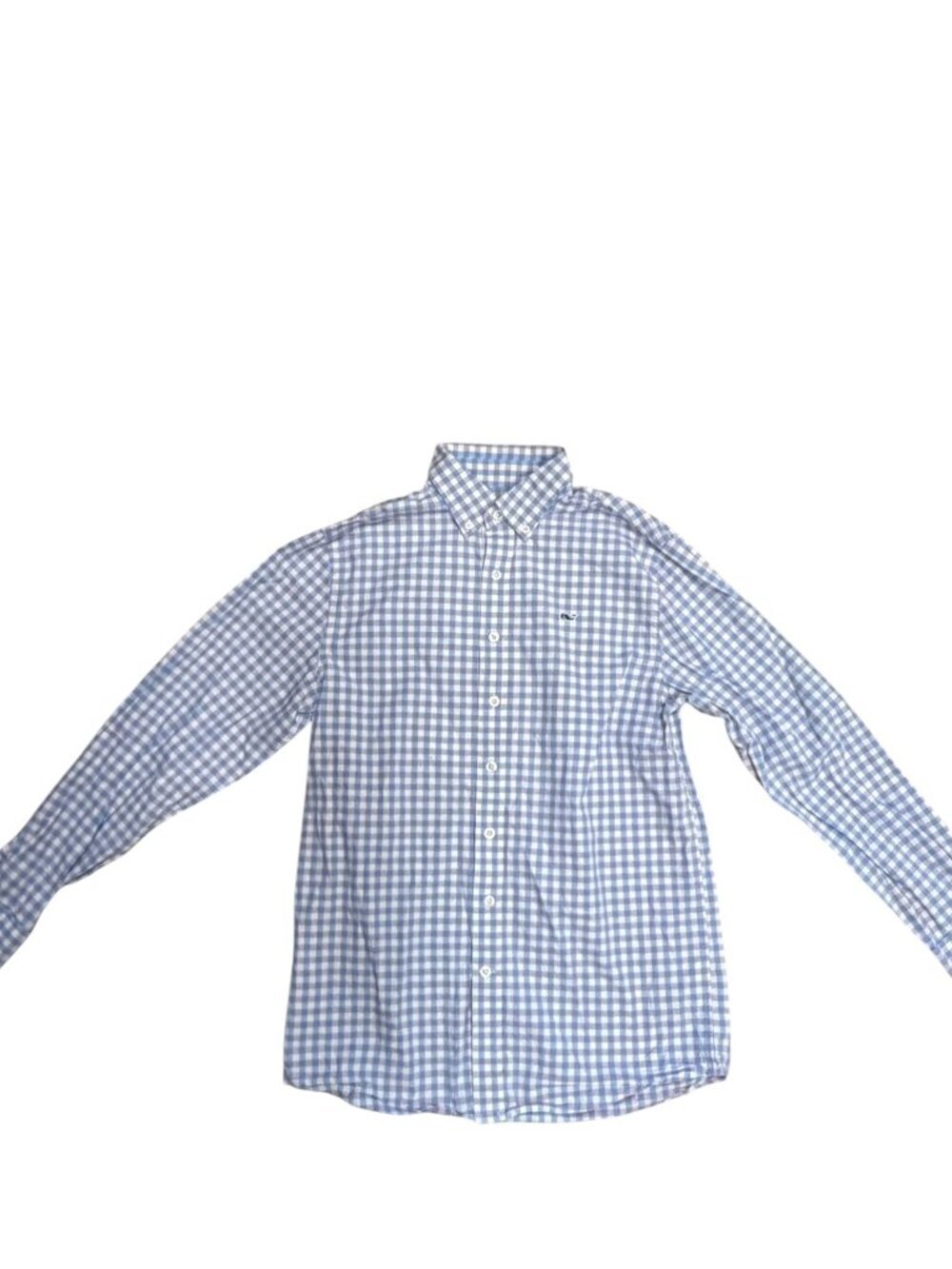 EUC Vineyard Vines Boys Whale Shirt Pastel Plaid Button Down Size 16/L